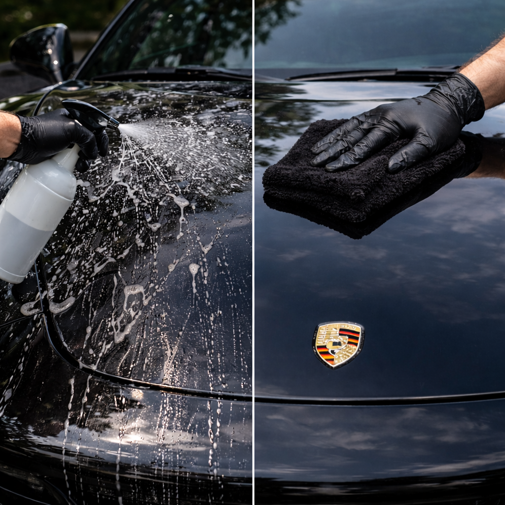 comparativa lavado en seco vs lavado tradicional coche resultado diferencia limpieza