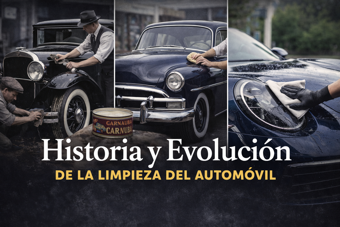 Historia y Evolución de la Limpieza del Automóvil | De Agua y Jabón al Detailing Moderno