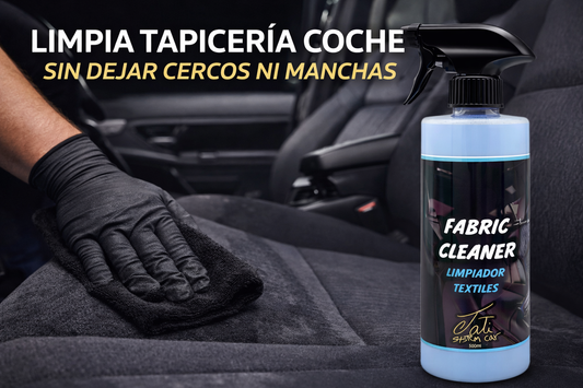 limpiar tapiceria coche con microfibra negra sin dejar cercos ni manchas