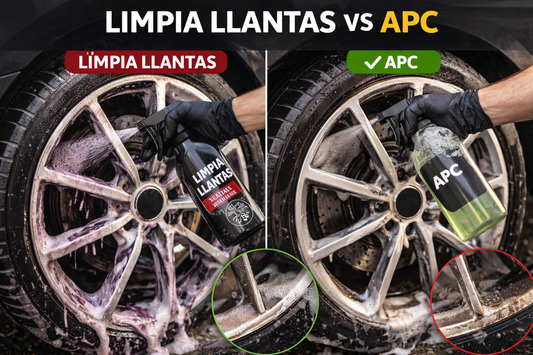 errores al elegir limpia llantas coche producto incorrecto que puede dañar el acabado