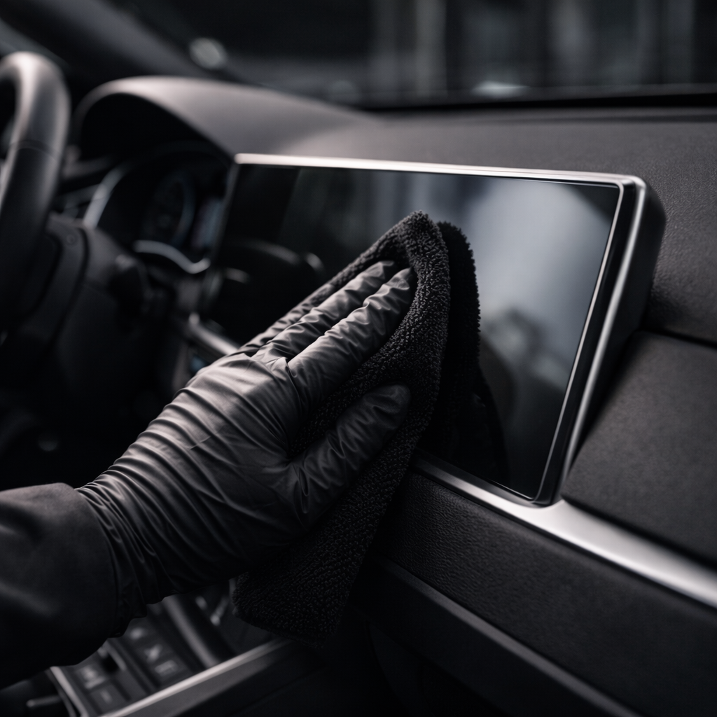 limpiar pantalla coche microfibra sin rayar interior coche pantalla limpia sin marcas