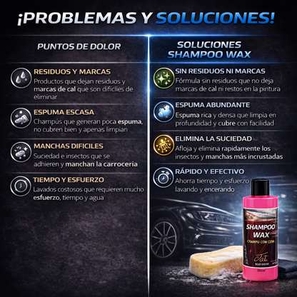 CHAMPÚ CON CERA - CARNAUBA - 500ml