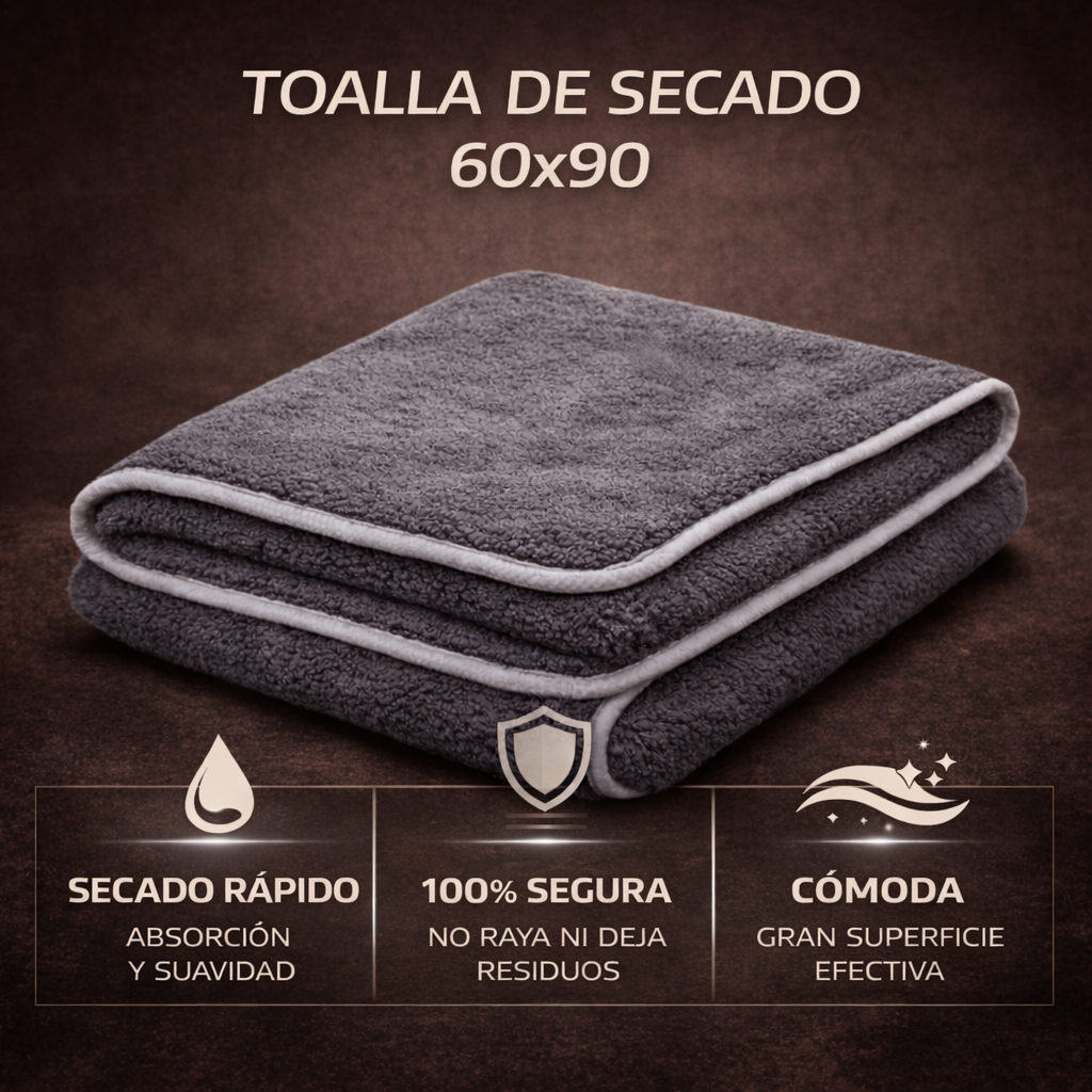 TOALLA DE SECADO 60 X 90 cm - GRAMAJE 500 G /m2