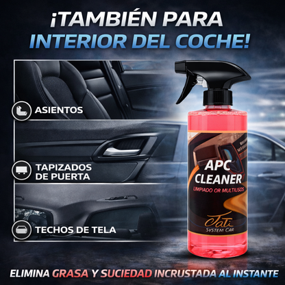 Pack detailing interior coche con limpieza profunda y brillo controlado en salpicadero, asientos y cristales