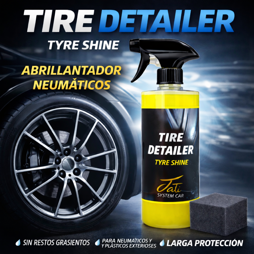 abrillantador neumáticos y plásticos exteriores 500ml acabado natural