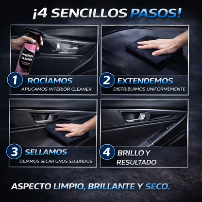 acabado natural en plásticos interiores coche sin residuos