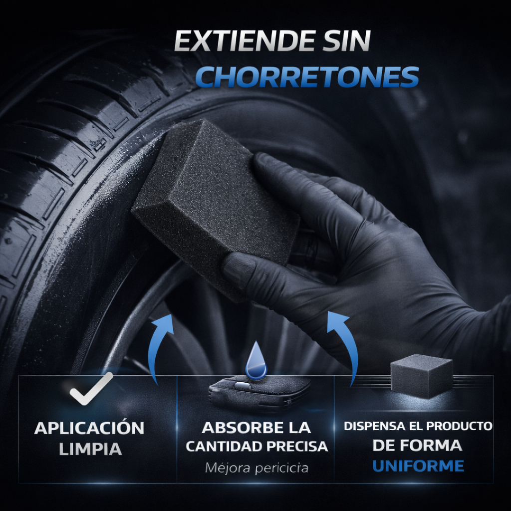 aplicador para plásticos exteriores y molduras con acabado uniforme