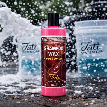 champú coche pH neutro con cera de carnaúba ideal para mantenimiento seguro y brillo duradero