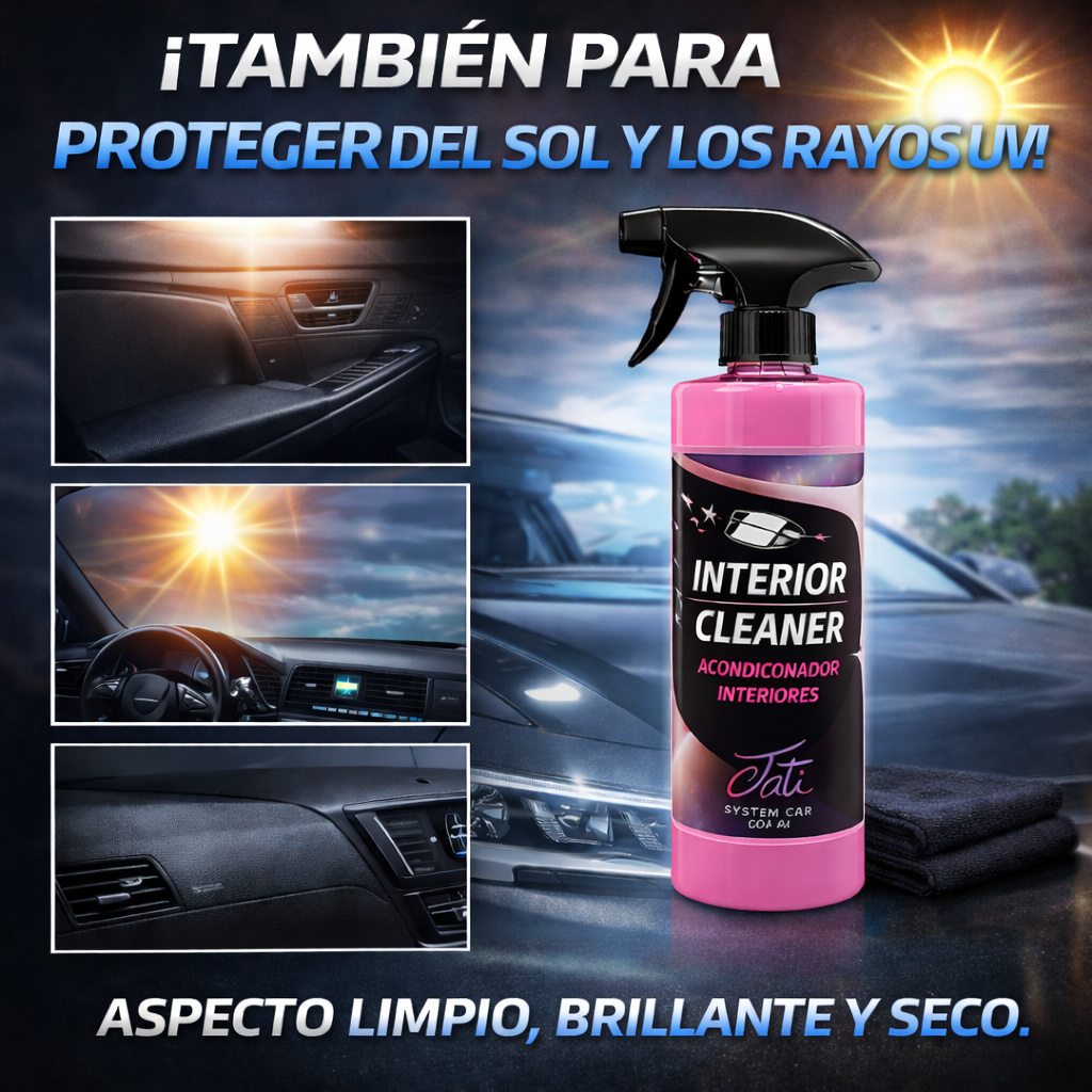 PACK LIMPIEZA INTERIOR - 4 PRODUCTOS - 500ml - 4 BAYETAS