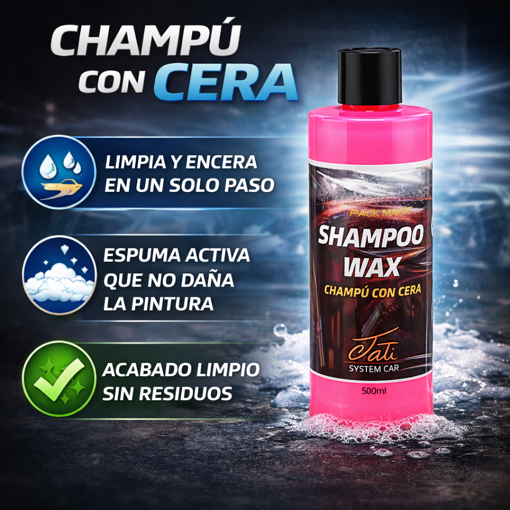 lavado coche con cera carnauba para proteger la pintura