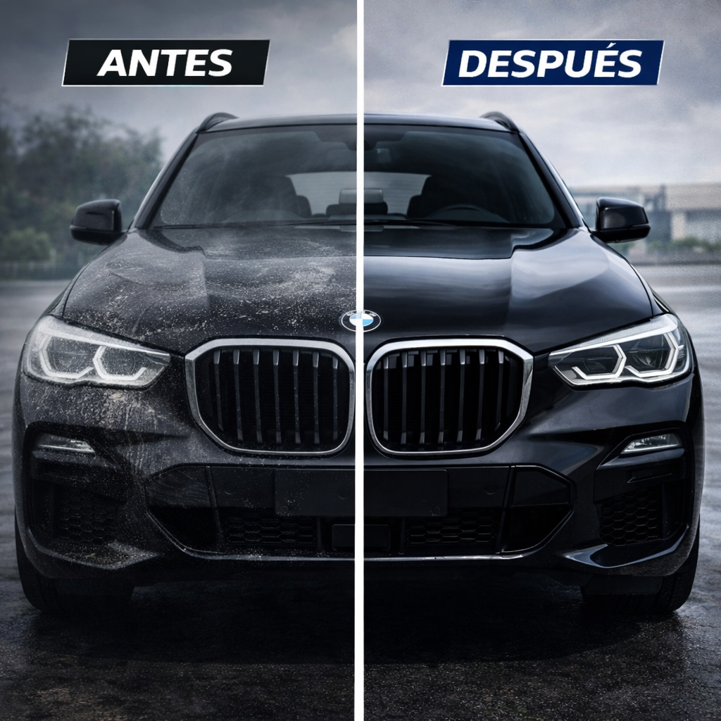 lavado rápido coche interior y exterior sin rayar