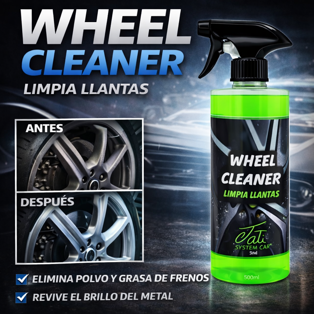 limpia llantas coche no férrico 500ml mantenimiento seguro