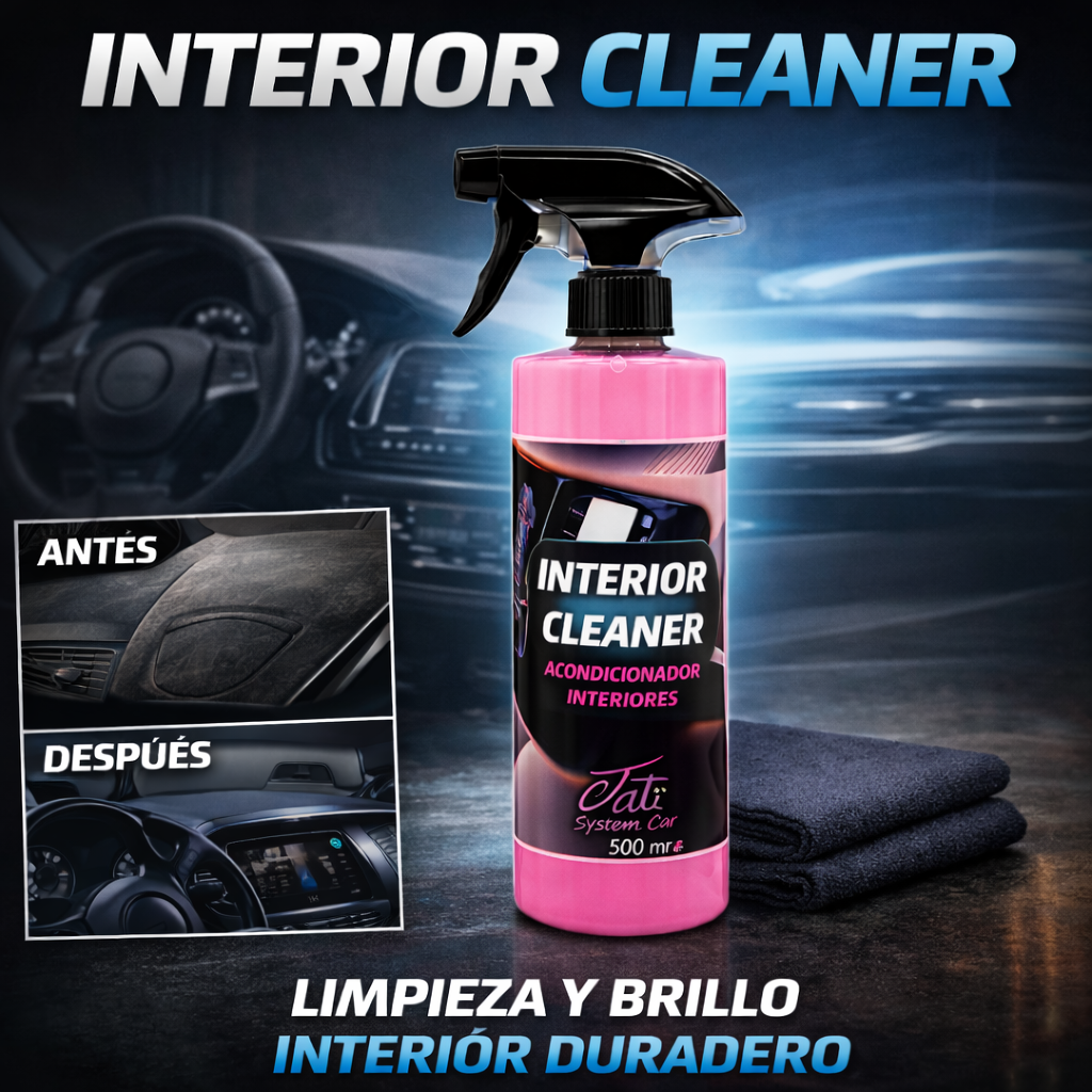 limpiador salpicadero coche con acabado natural sin brillo