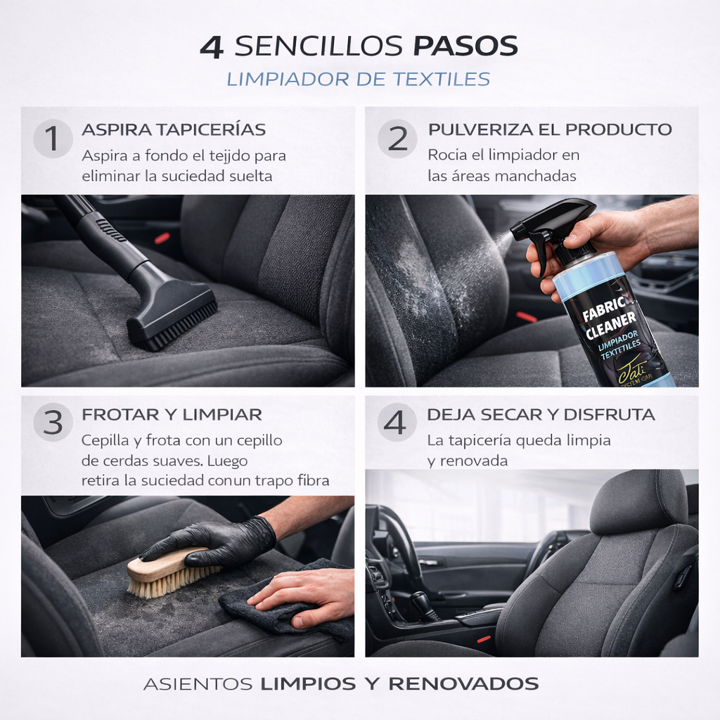 limpiar interior coche sin agua y sin complicaciones