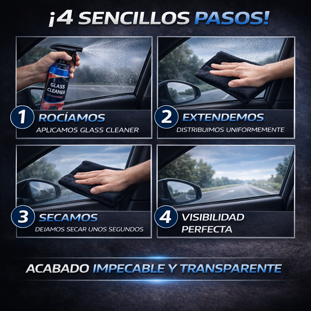 limpieza parabrisas coche profesional sin rayas