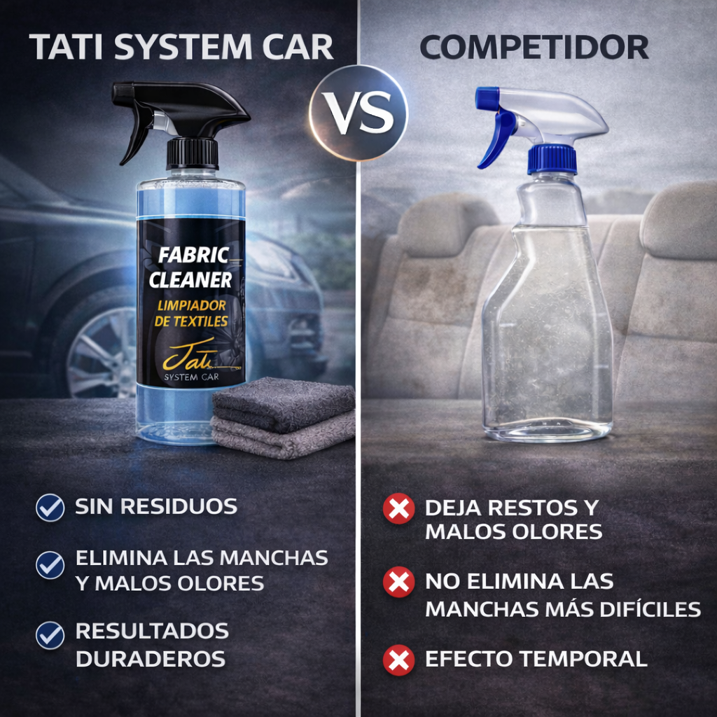 limpieza profunda de tapicería coche con acabado natural