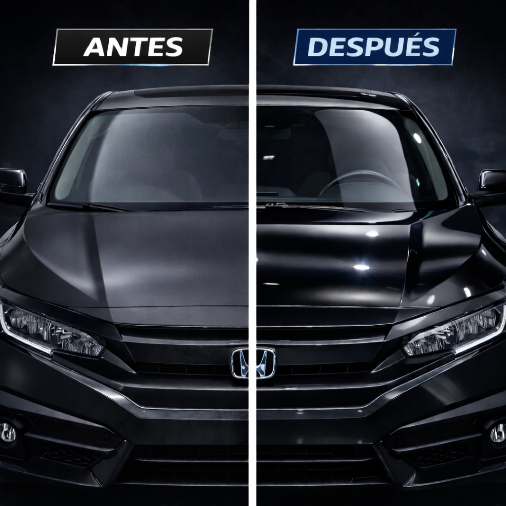 mantenimiento de pintura coche con cera líquida