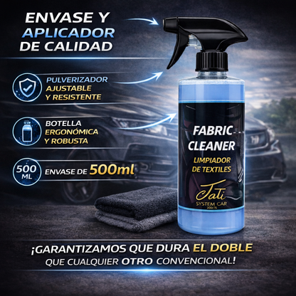 mantenimiento textil coche con limpiador profesional