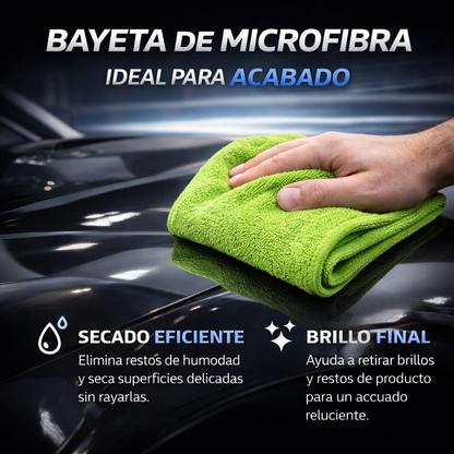 microfibra para limpieza interior y exterior coche sin rayar