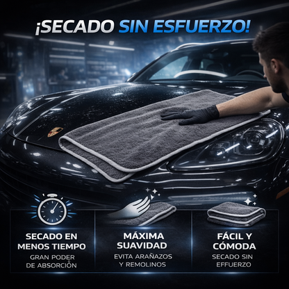 microfibra para secado de carrocería coche sin dejar marcas