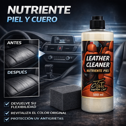 nutriente piel y cuero coche 500ml acabado natural