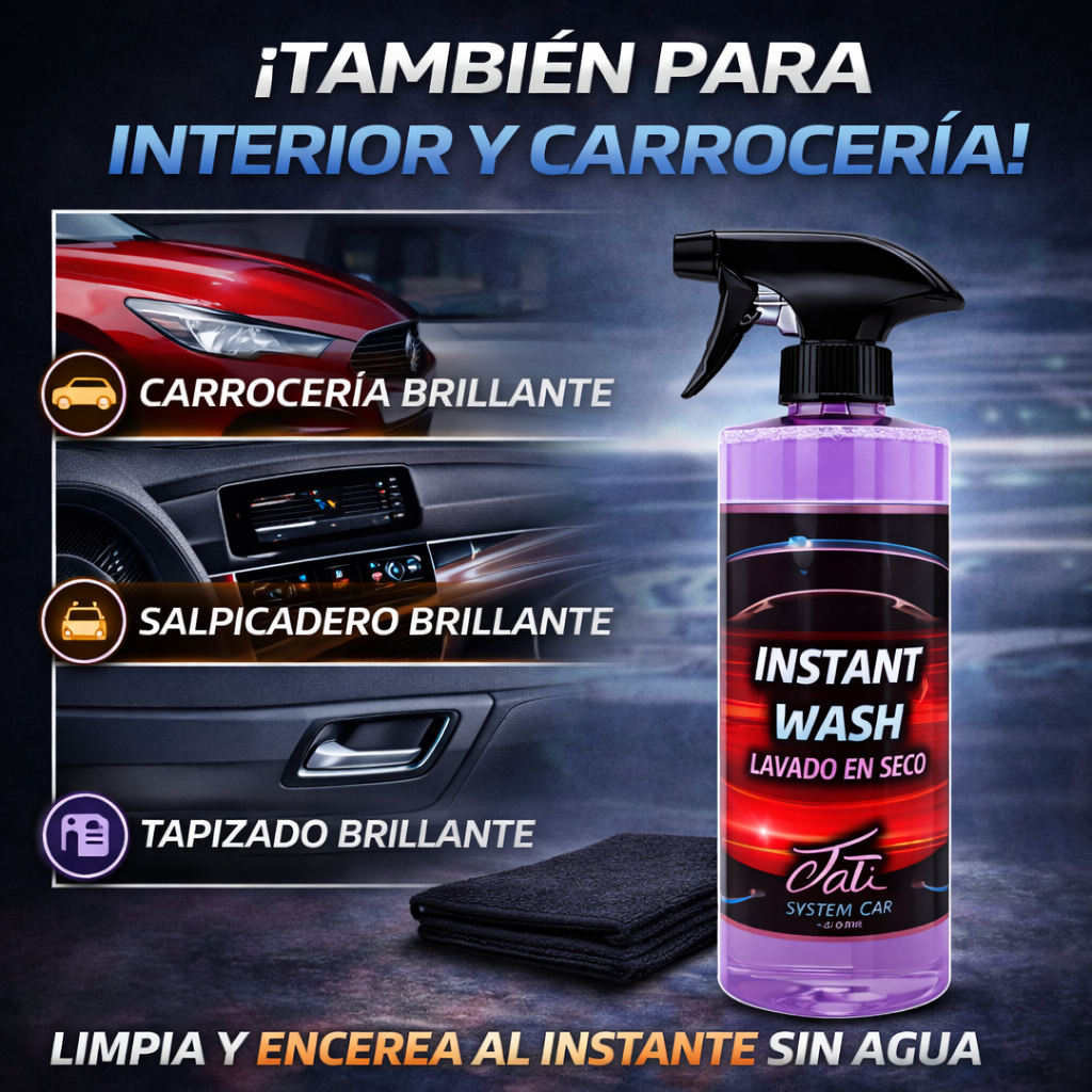 producto lavado en seco detailing coche acabado brillante