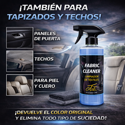 producto de limpieza interior coche para textiles y cuero
