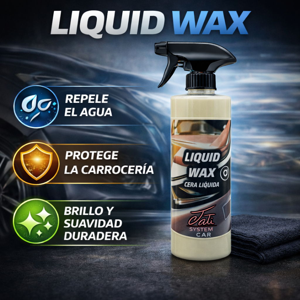 protección de pintura coche con cera líquida profesional