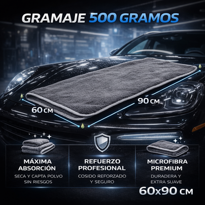 secado de cristales coche con microfibra sin rayar