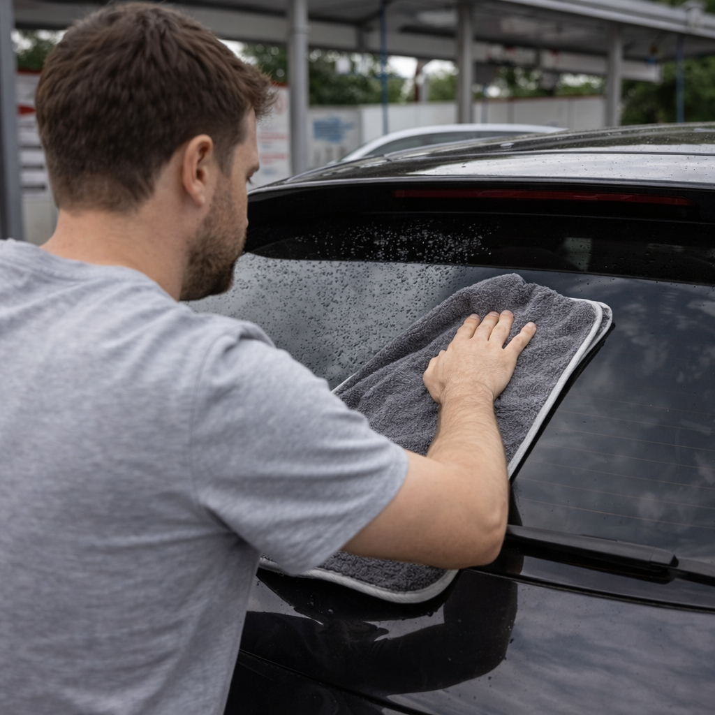 toalla alta absorción para secado completo del coche