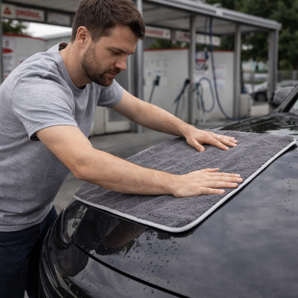 toalla de secado profesional coche tacto suave y seguro
